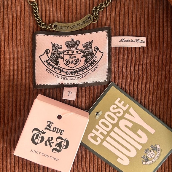 Juicy Couture Soft Brown Leather Jacket, Size: Petite - Picture 14 of 15